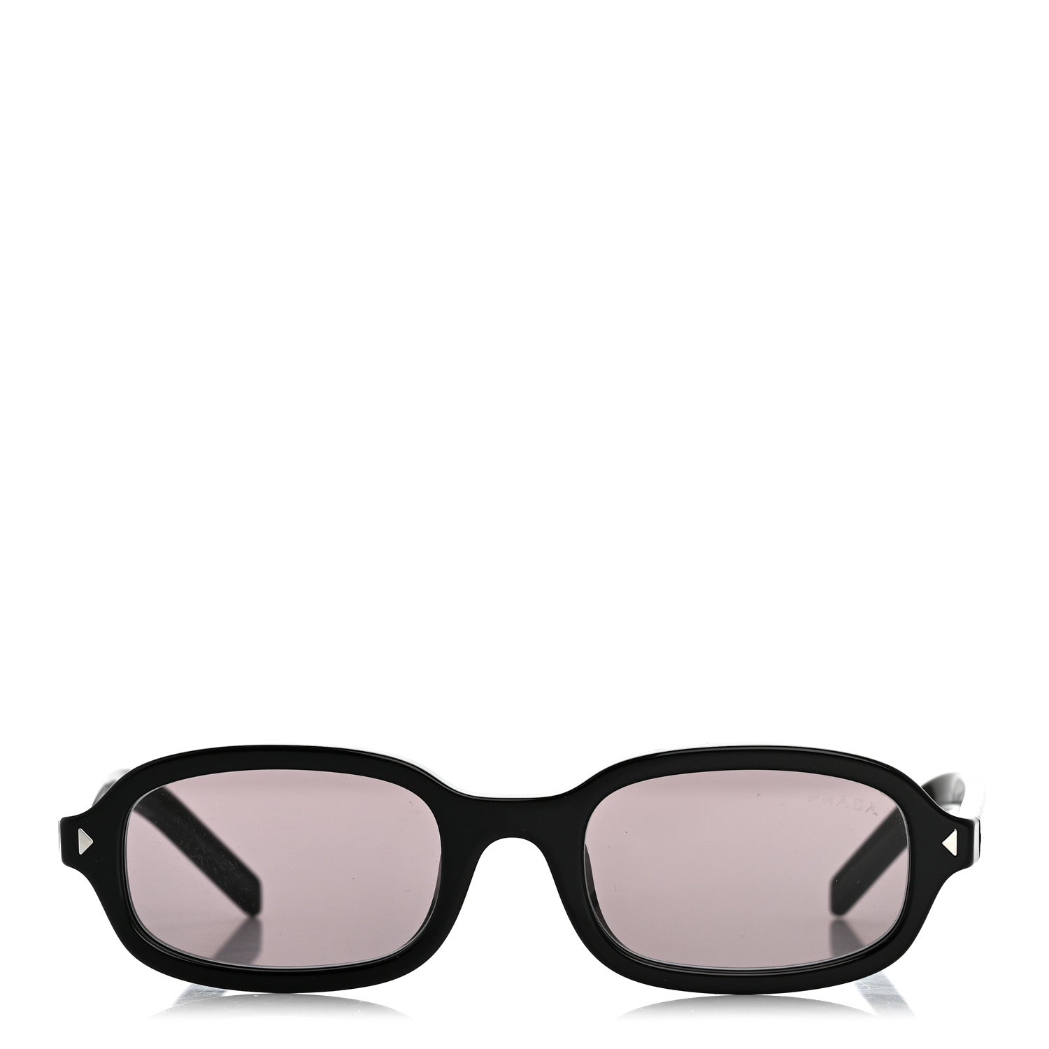 Prada Acetate Oval Sunglasses SPR D06 Black 2 of 7
