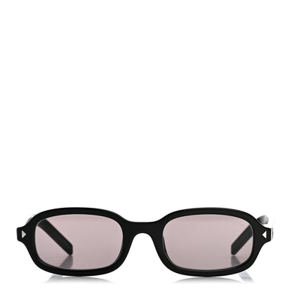 Prada Acetate Oval Sunglasses SPR D06 Black 2 of 7