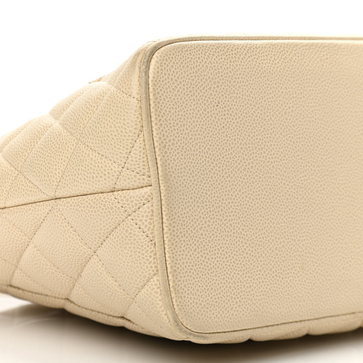 Caviar Quilted Medallion Tote Beige