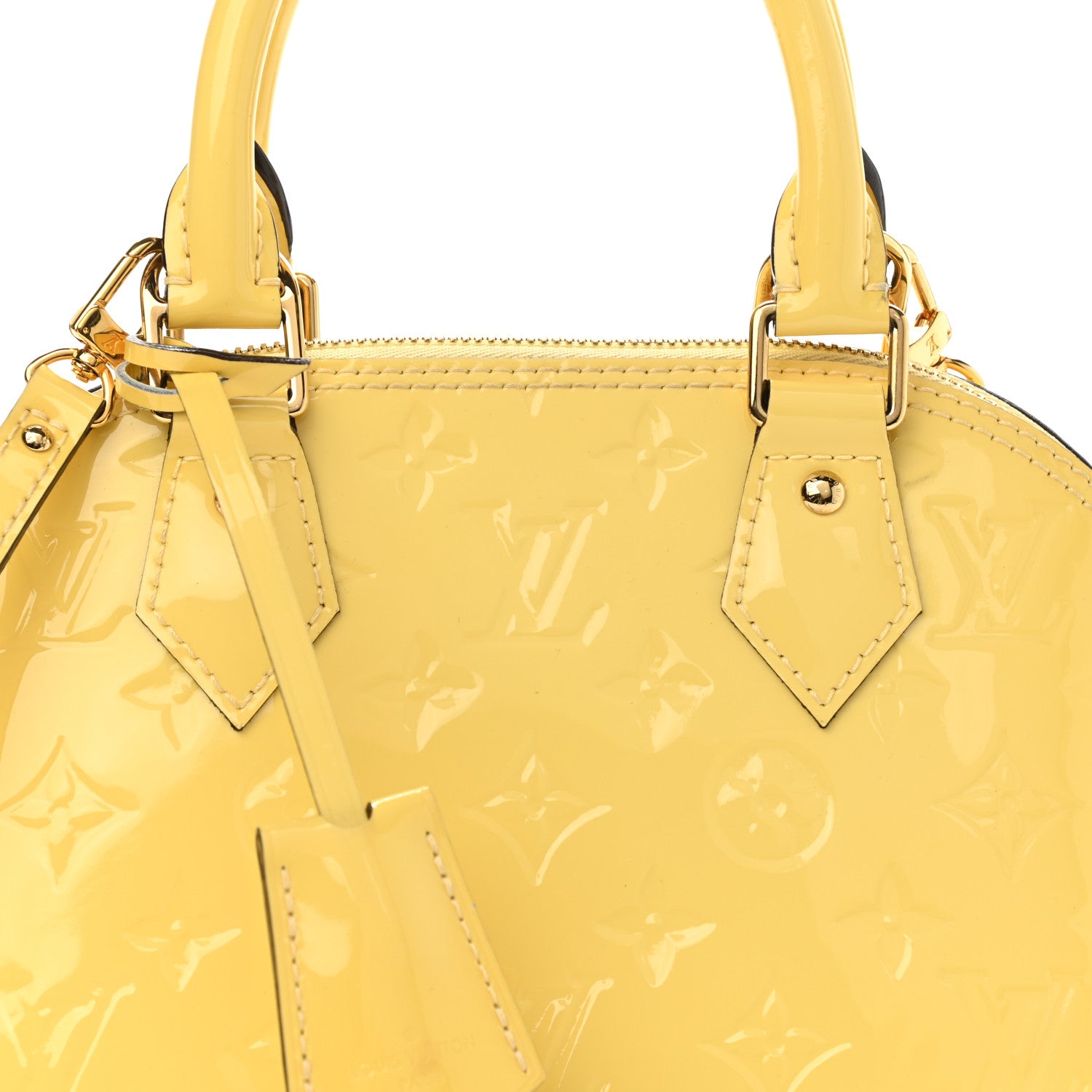 Louis Vuitton Vernis Alma BB Citrine 7 of 10