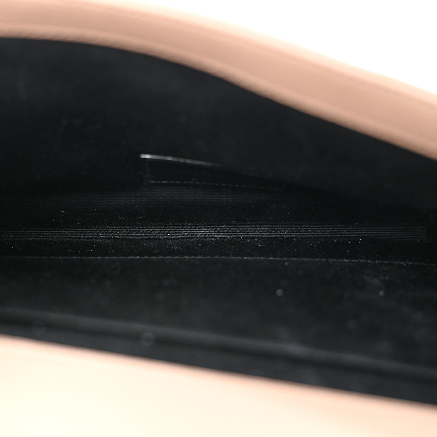 Grain De Poudre Matelasse Chevron Monogram Envelope Clutch Dark Beige