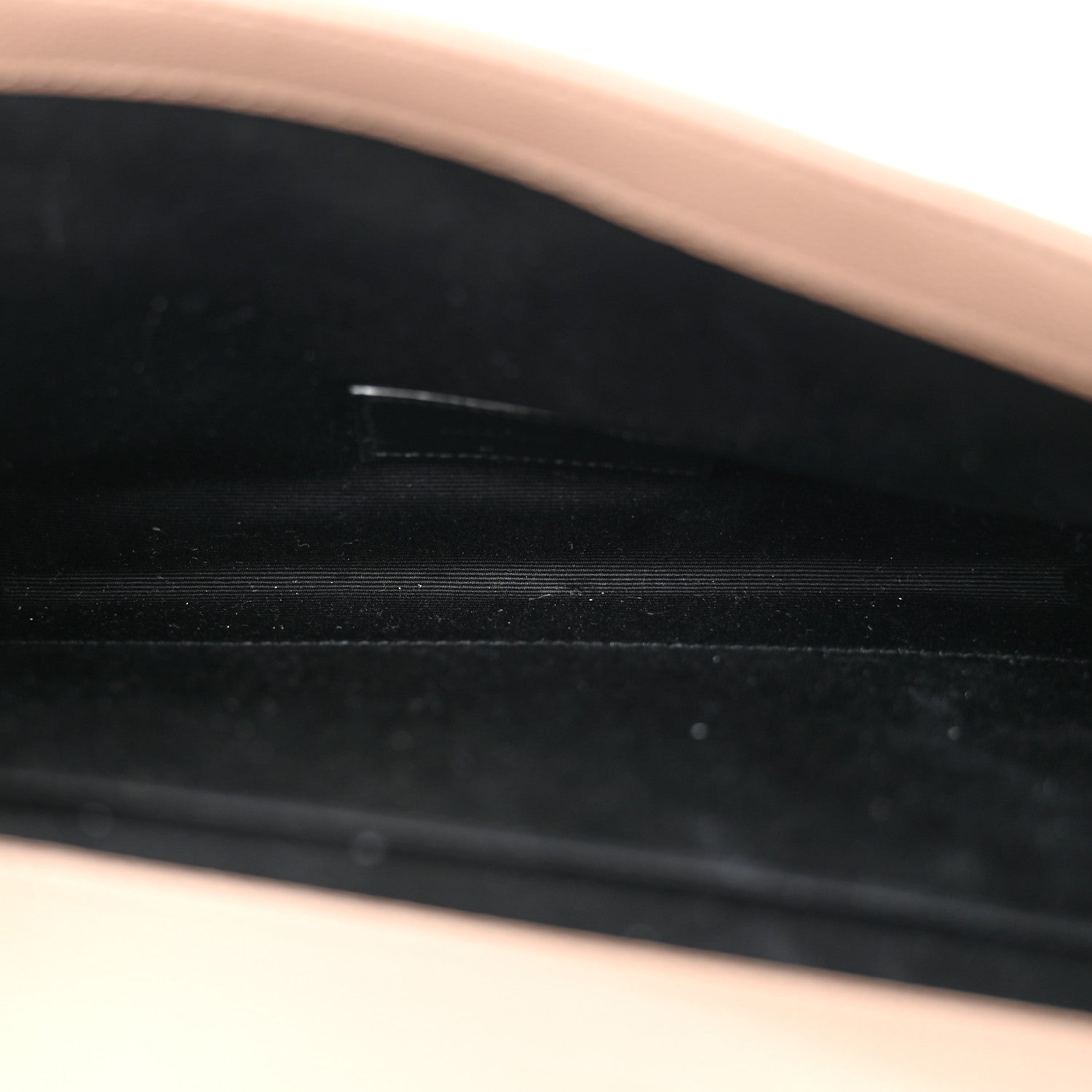 Saint Laurent Grain De Poudre Matelasse Chevron Monogram Envelope Clutch Dark Beige 5 of 11