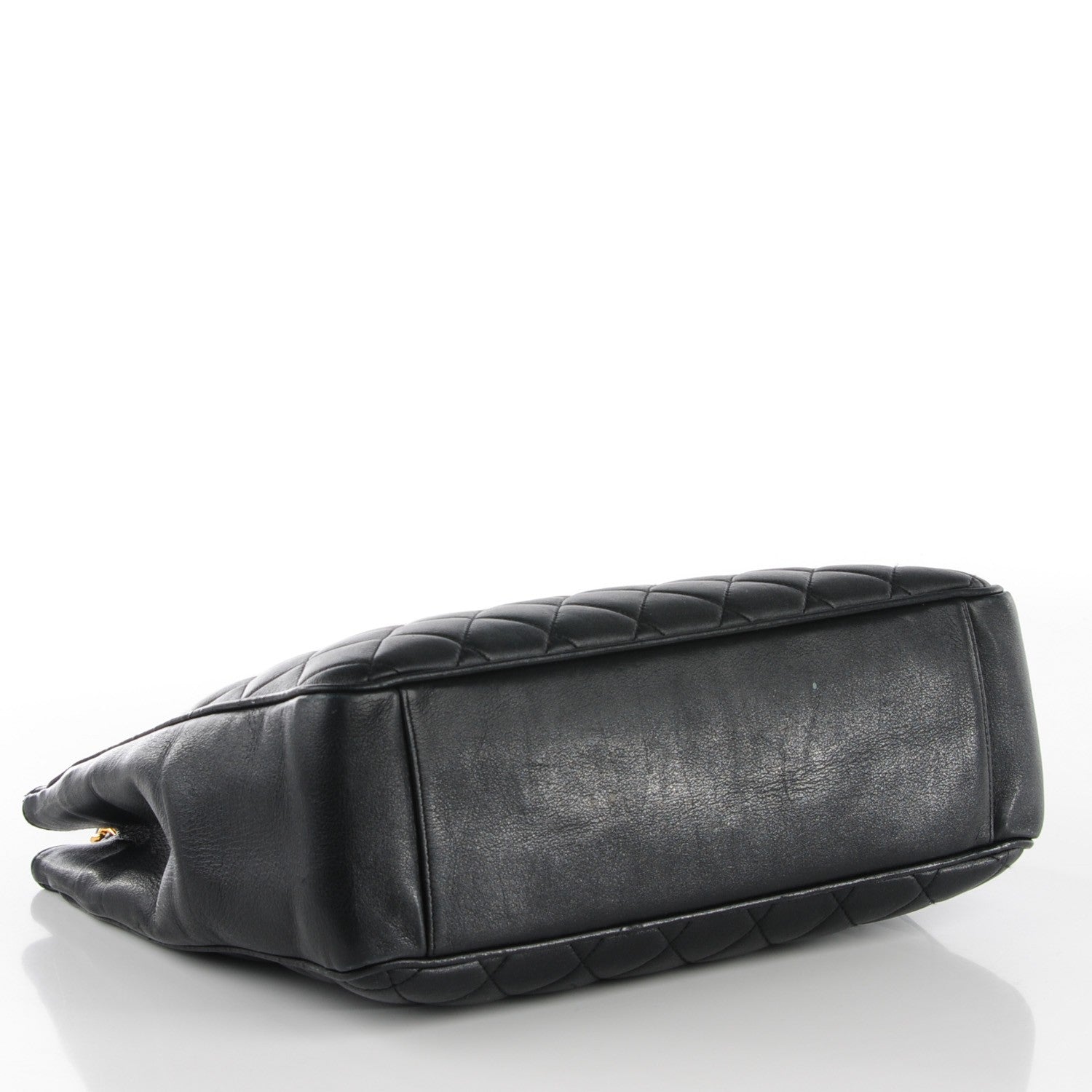 Chanel Lambskin Quilted Shopper Tote Black 4 of 8