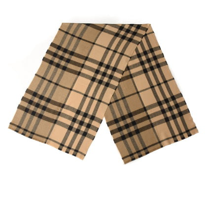 Burberry Wool Giant Check Scarf Beige 3 of 4