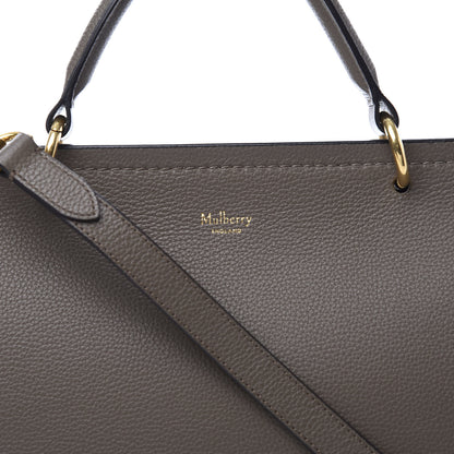 Mulberry Natural Grain Amberley Satchel Mole Grey 8 of 9