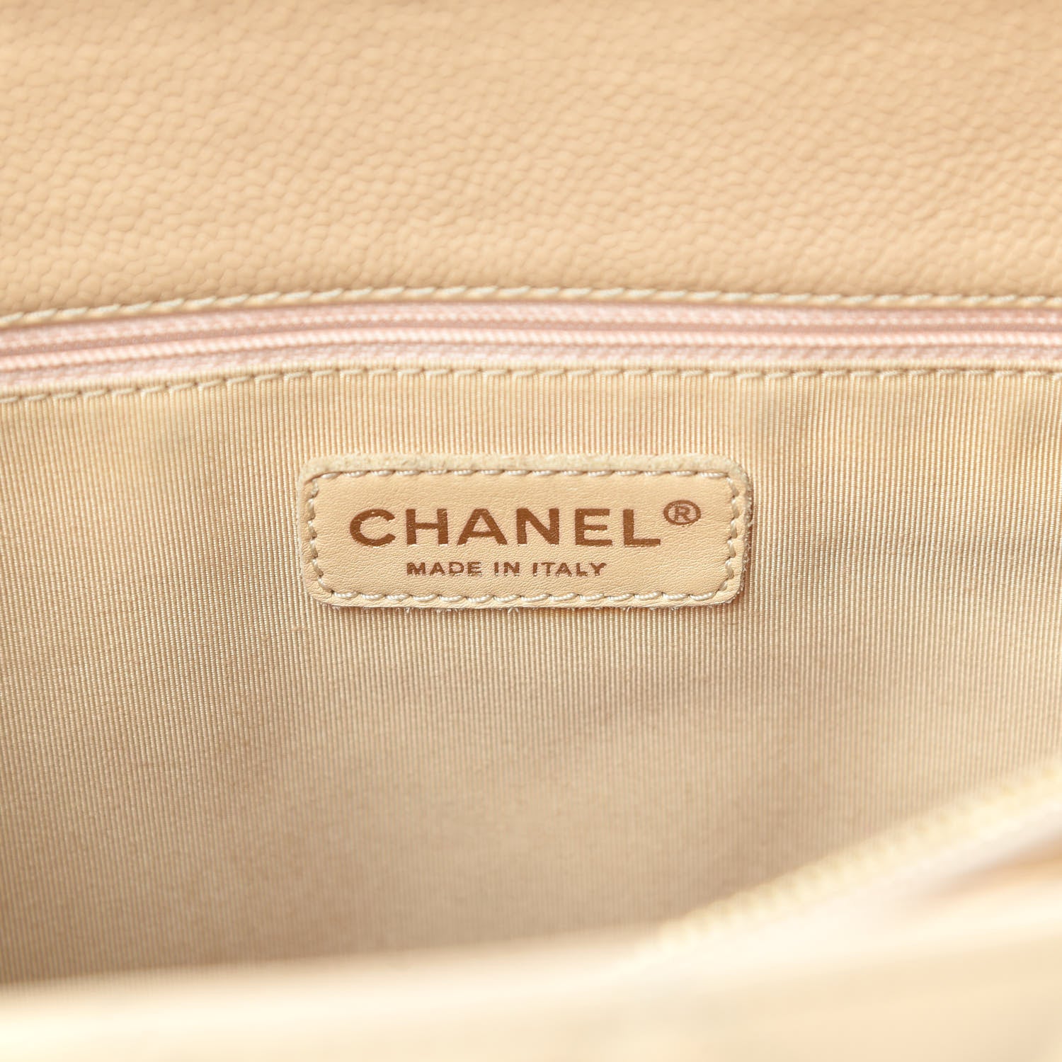 Chanel Caviar Quilted Grand Shopping Tote GST Beige Clair 6 of 17