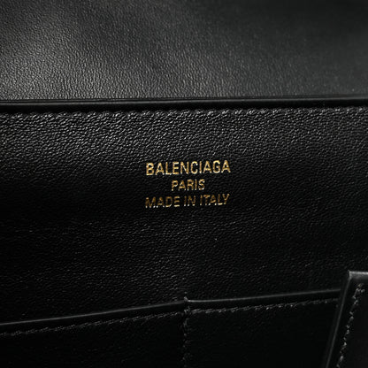 Balenciaga Natural Smooth Calfskin Medium Nano Top Handle Handbag Black 6 of 9