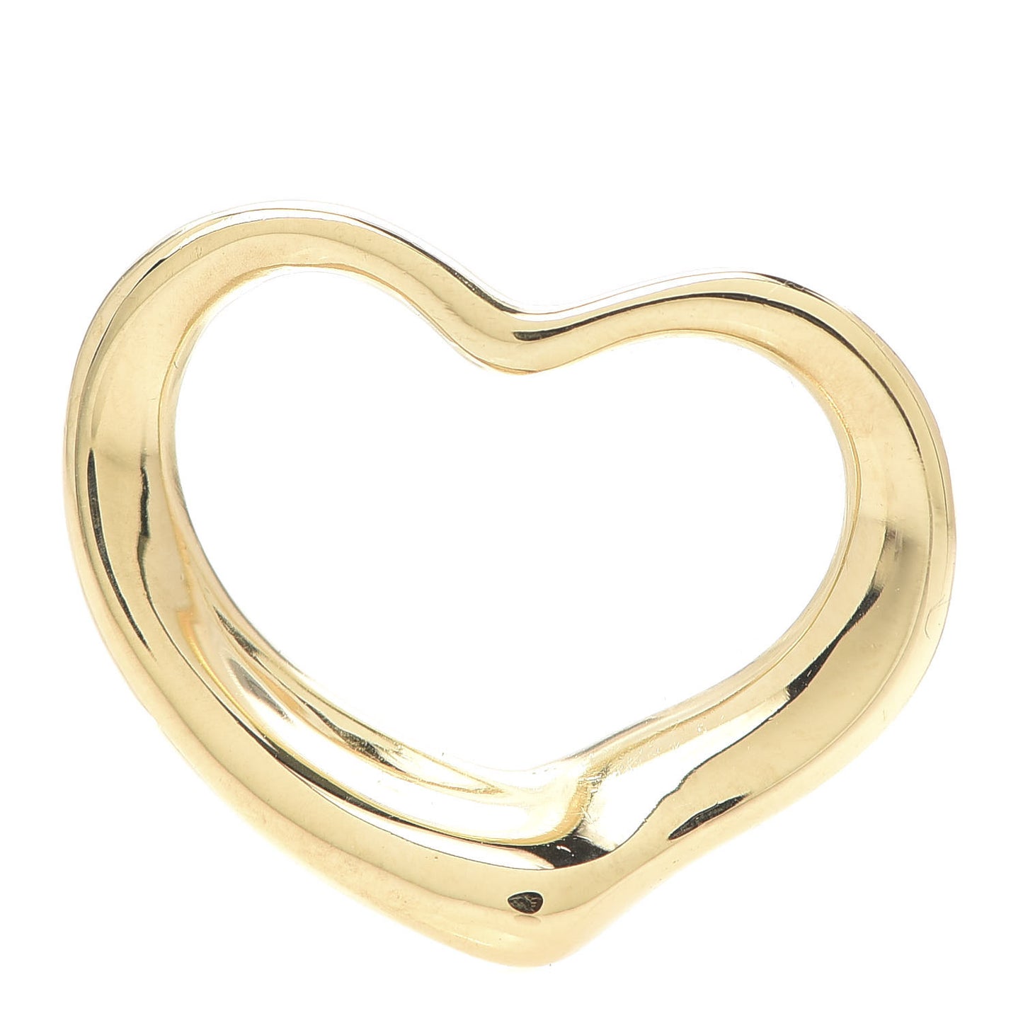 18K Yellow Gold 22mm Elsa Peretti Open Heart Pendant