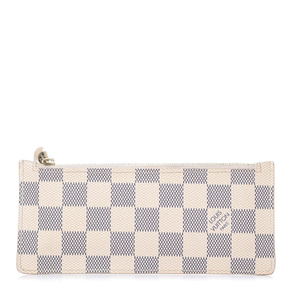 Louis Vuitton Damier Azur Josephine Wallet Zippered Insert 1 of 10