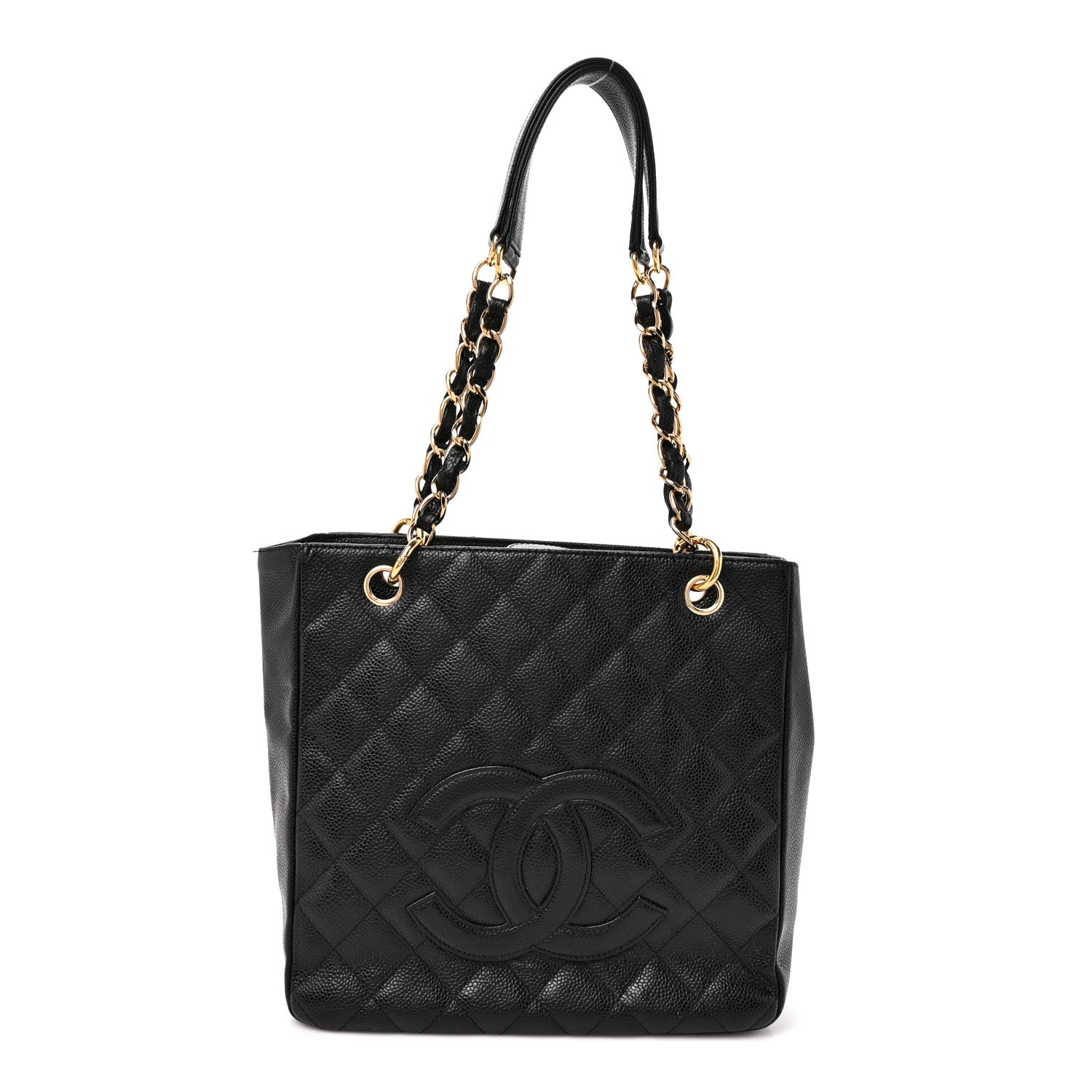 Chanel Caviar Quilted Petit Shopping Tote PST Black 1 of 10