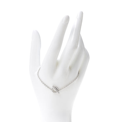 Hermes 18K White Gold Diamond Finesse Bracelet SH 2 of 5