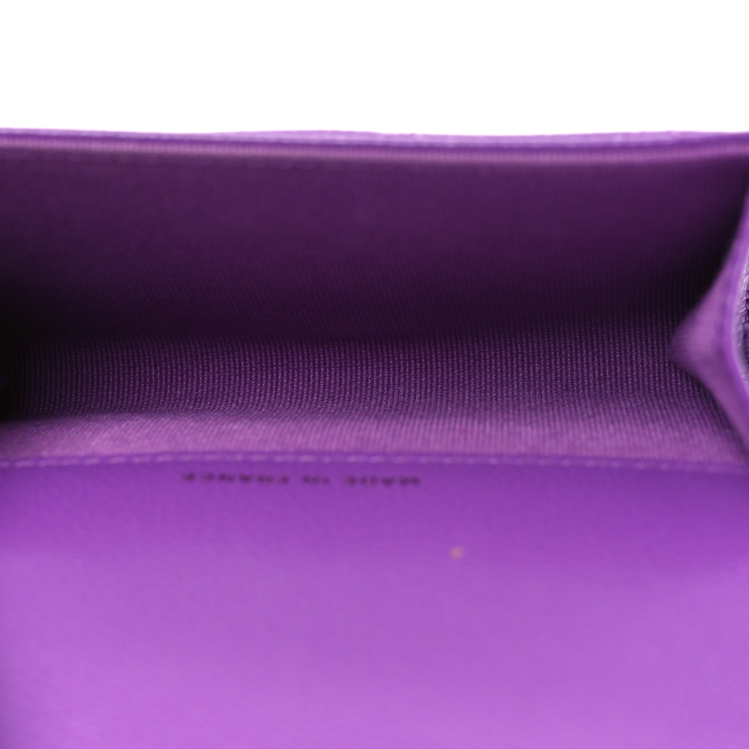 Chanel Caviar Quilted Flap Card Holder Wallet Purple 5 of 11
