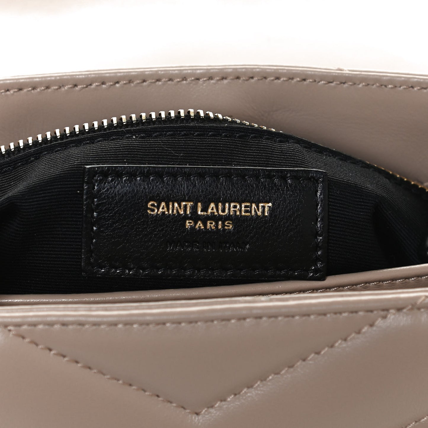 Calfskin Y Quilted Monogram Toy Loulou Crossbody Bag Latte