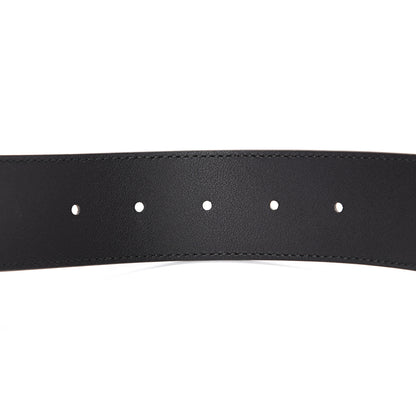 Gucci Moon Calfskin Pearl Double G 40mm Belt 85 34 Black Cream 5 of 7