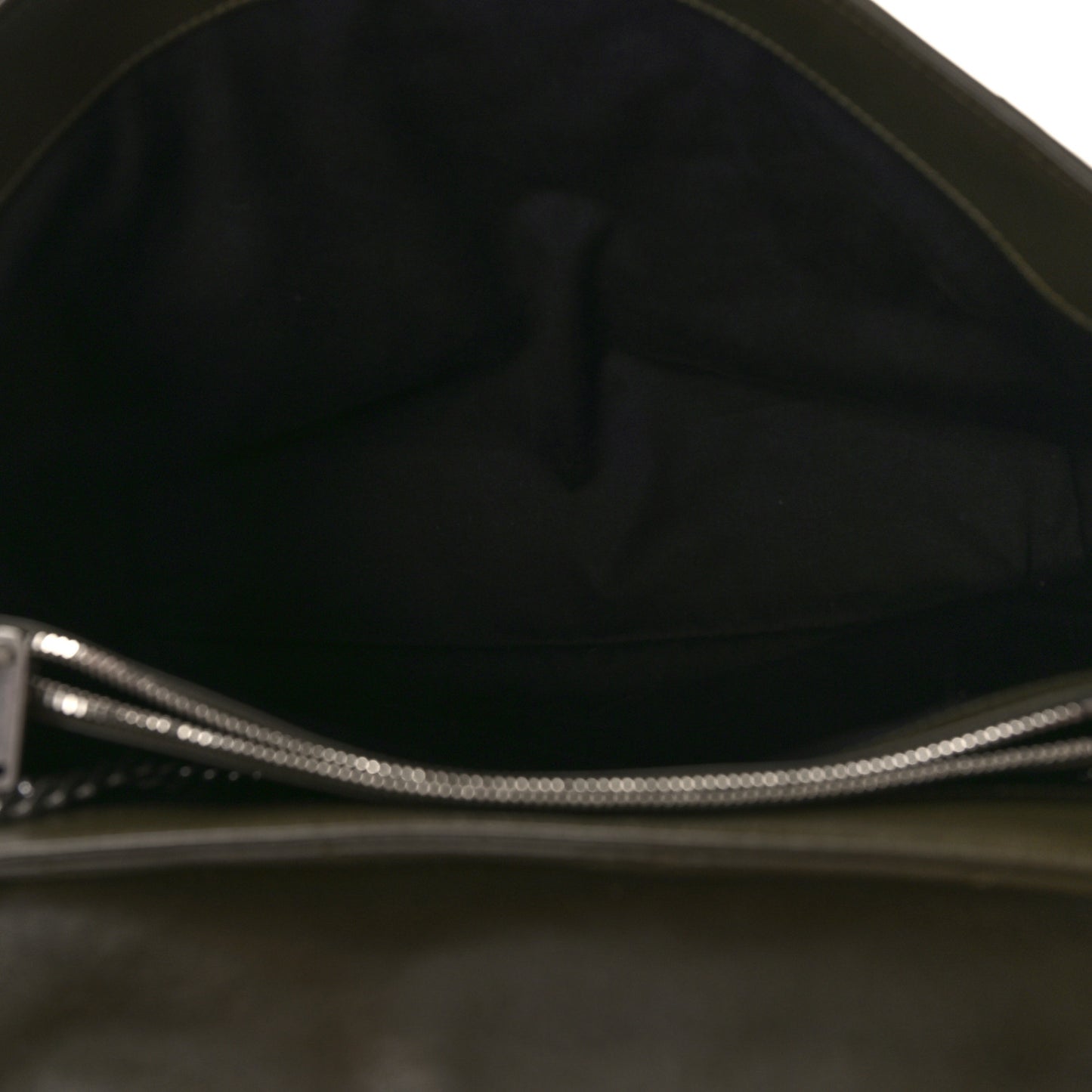 Calfskin Y Quilted Monogram Large Loulou Chain Satchel Kaki Fonce