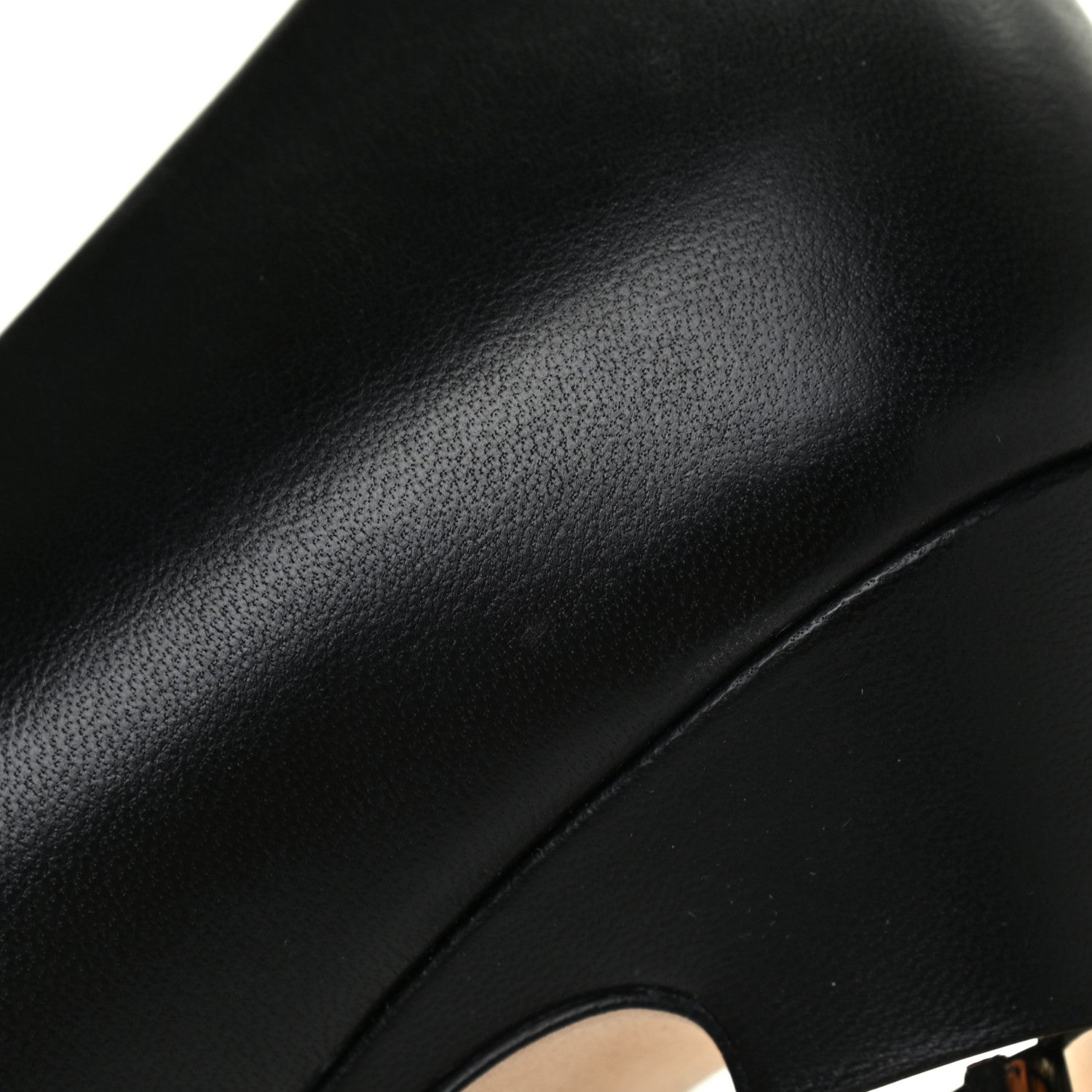 Chanel Lambskin Grosgrain Cap Toe CC Pumps 37.5 Black 10 of 12