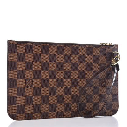 Louis Vuitton Damier Ebene Neverfull MM GM Pochette 3 of 8