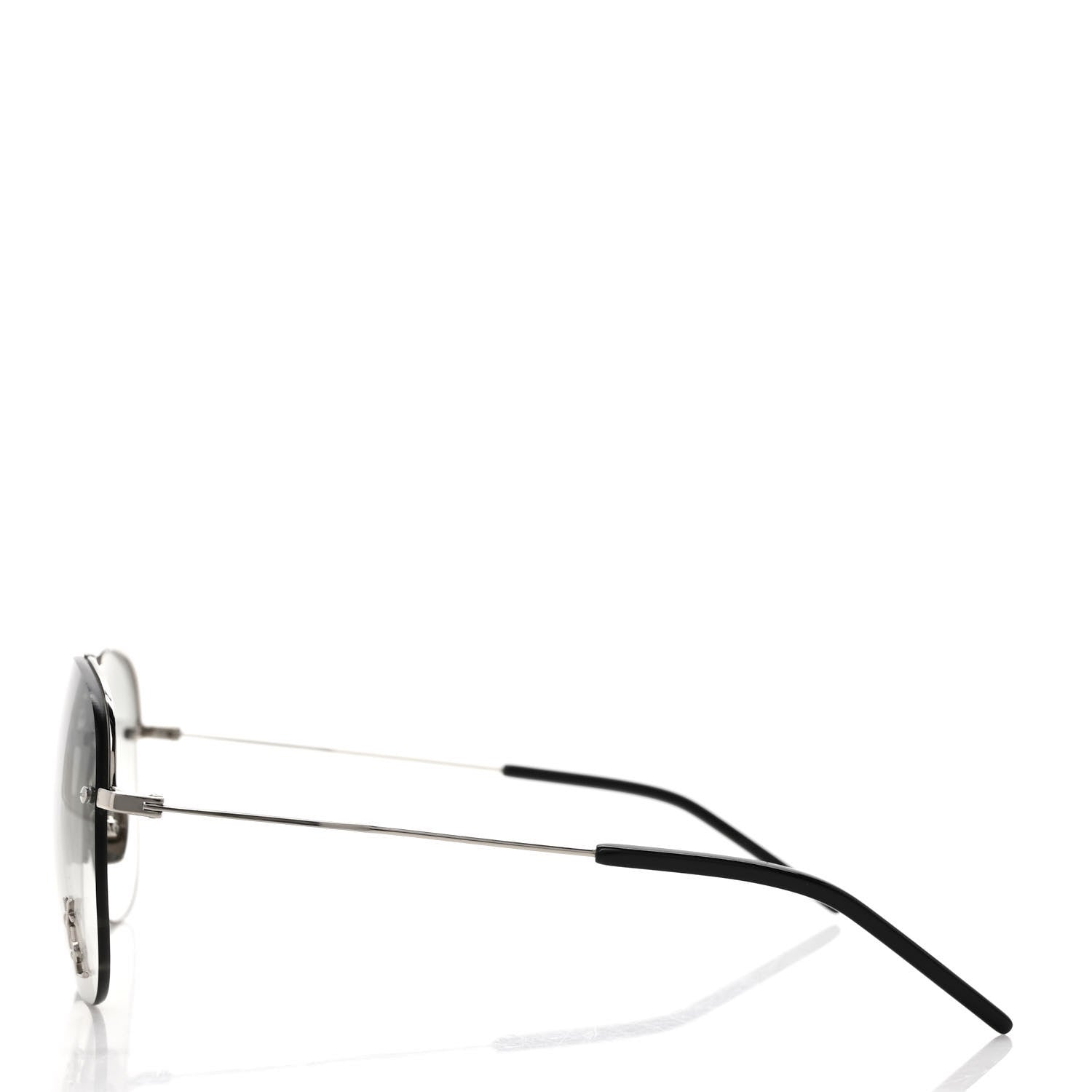 Saint Laurent Aviator Classic 11 Sunglasses Silver 3 of 10