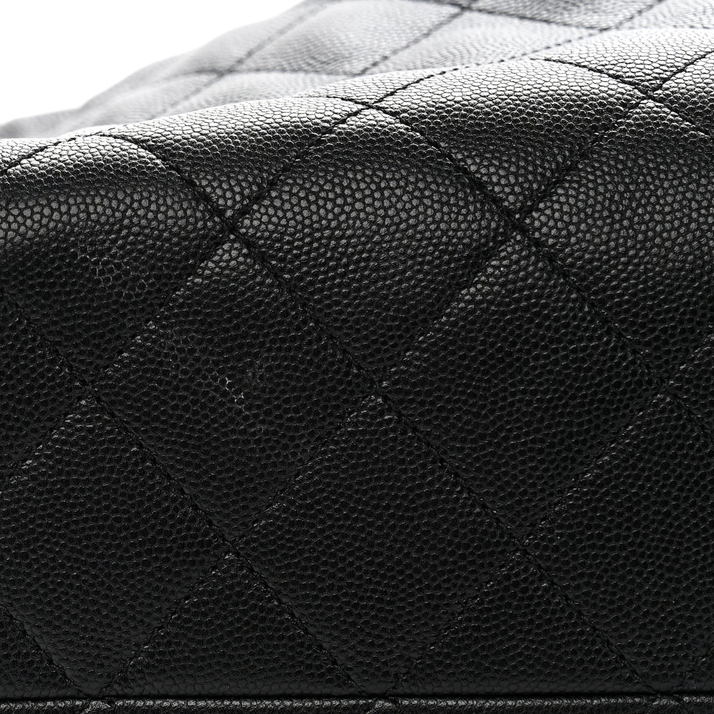 Caviar Quilted Medium Chanel 25 Handbag Black