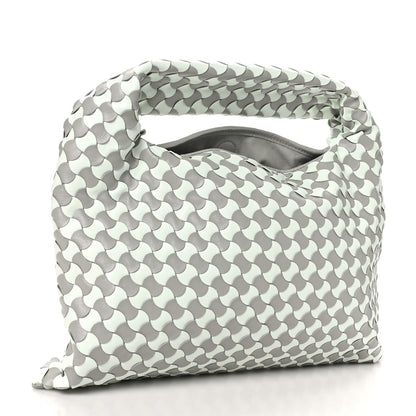 Bottega Veneta Calfskin Intrecciato Small Hop Agate Glacier 3 of 10