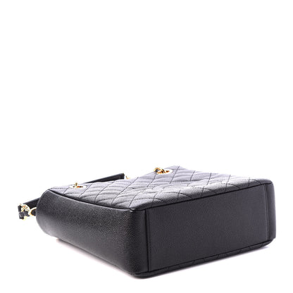 Chanel Caviar Quilted Petit Shopping Tote PST Black 3 of 9
