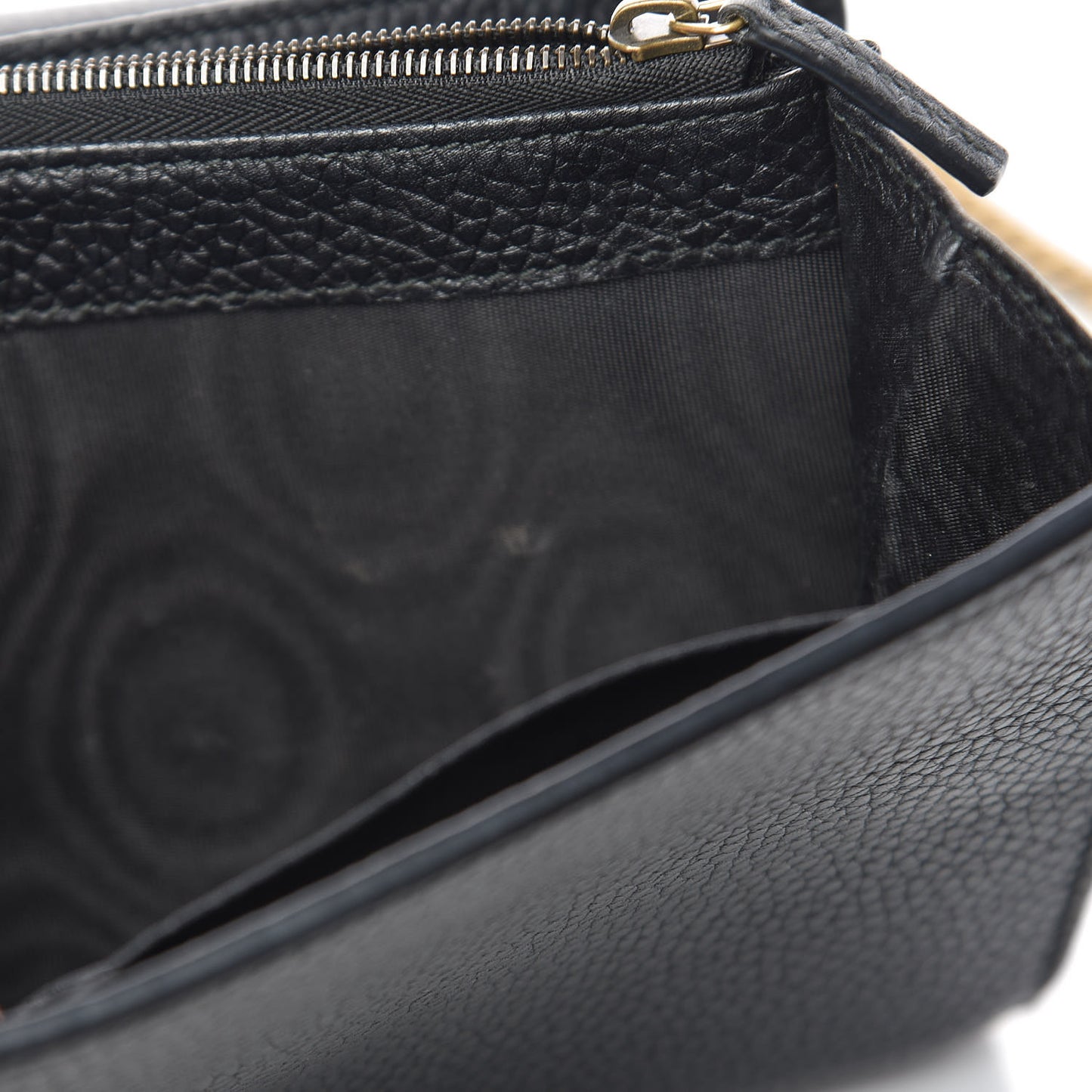 Calfskin GG Marmont Chain Wallet Black
