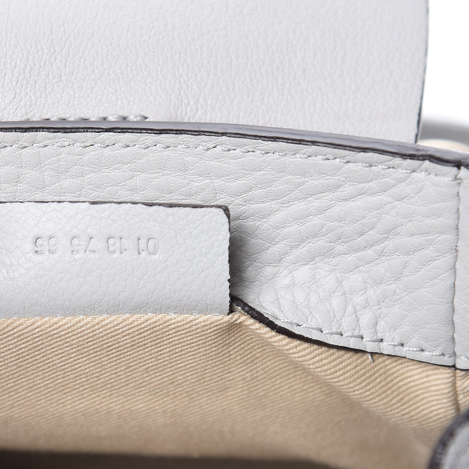 Chloe Suede Calfskin Mini Faye Backpack Airy Grey 9 of 11