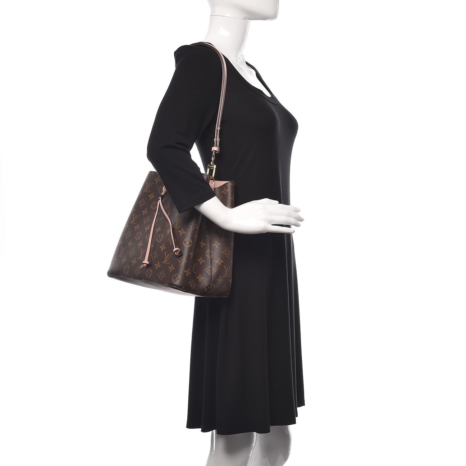 Louis Vuitton Monogram Neonoe MM Rose Poudre 2 of 9