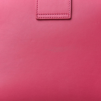 Saint Laurent Calfskin Classic Y Ligne Clutch Fuchsia 8 of 9
