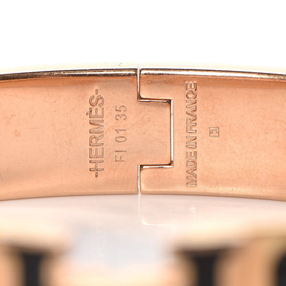 Hermes Enamel Narrow Clic Clac H Bracelet PM Black 3 of 5