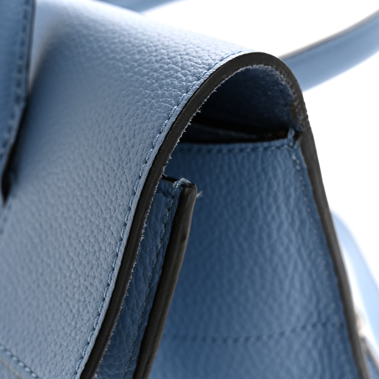 Mulberry Classic Grain Calfskin Small Bayswater Porcelain Blue 17 of 18