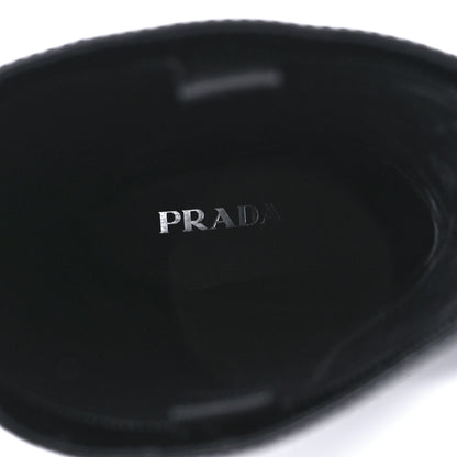 Prada Brushed Calfskin Metal Triangle Logo Riding Boots 39 Black 7 of 8