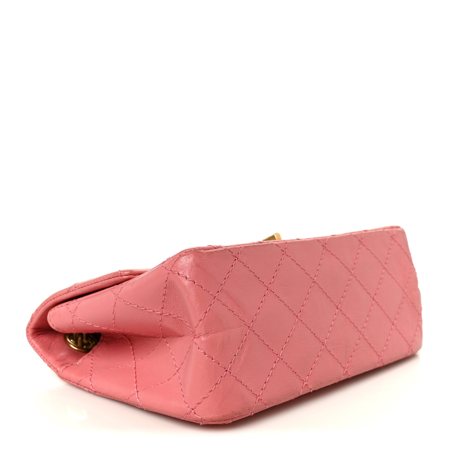 Chanel Aged Calfskin Quilted 2.55 Reissue Mini Flap Pink 4 of 10