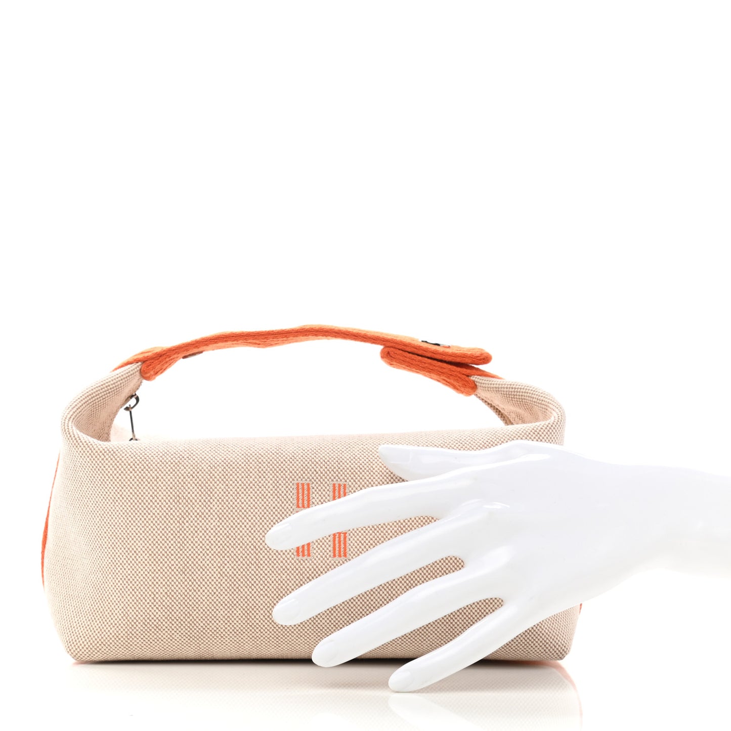 Canvas Small Bride-A-Brac Pouch Natural Orange