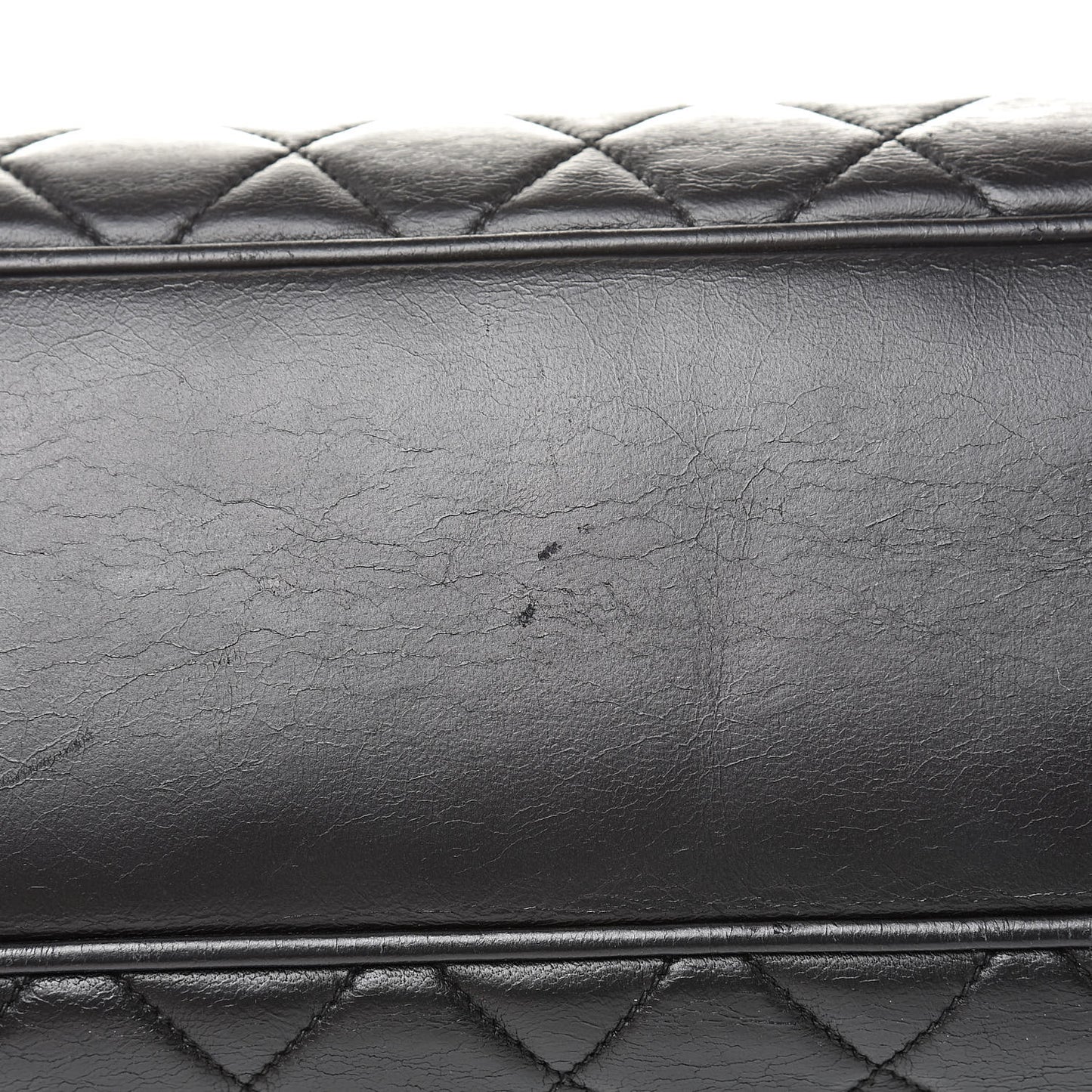 Lambskin Quilted Shoulder Bag Black
