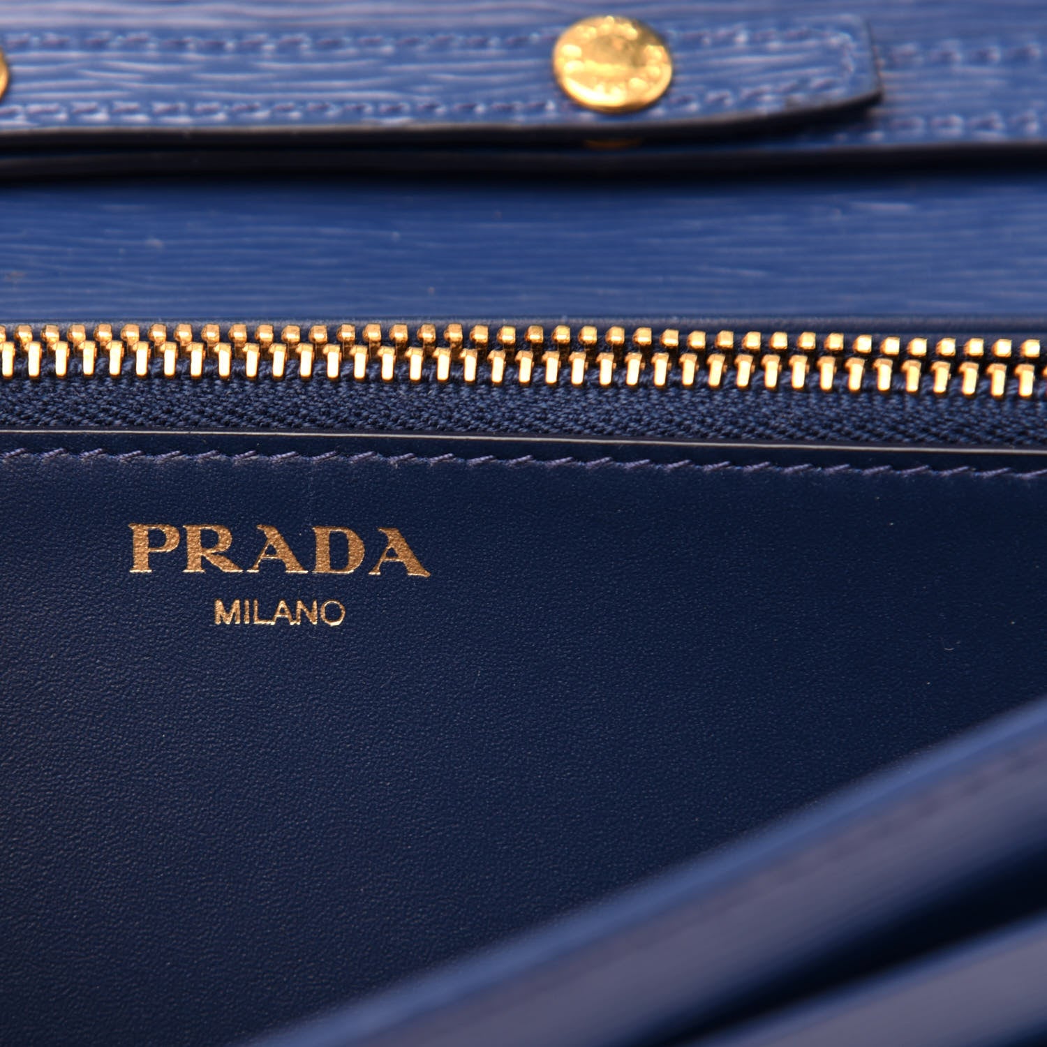 Prada Vitello Move Chain Wallet Bleuette 6 of 10