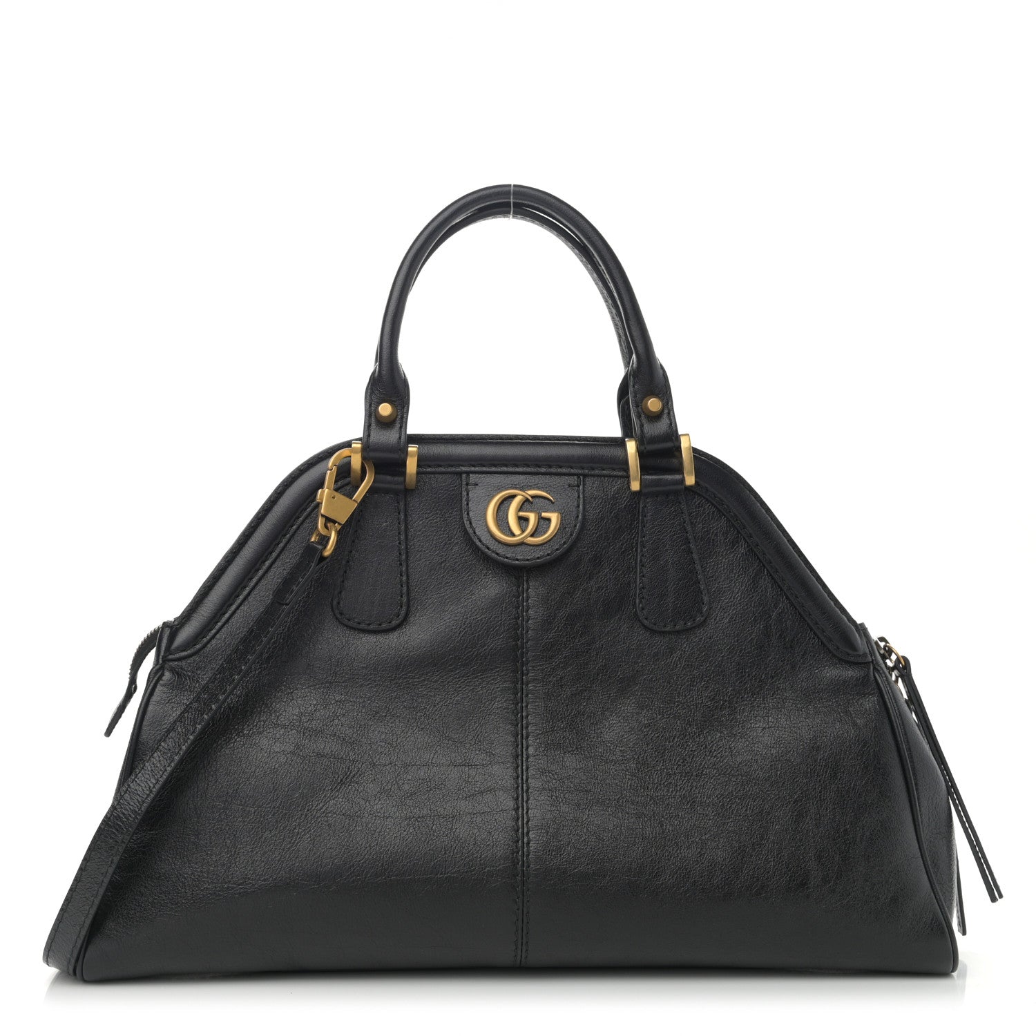 Gucci Calfskin Medium Re(Belle) Top Handle Bag Black 1 of 10