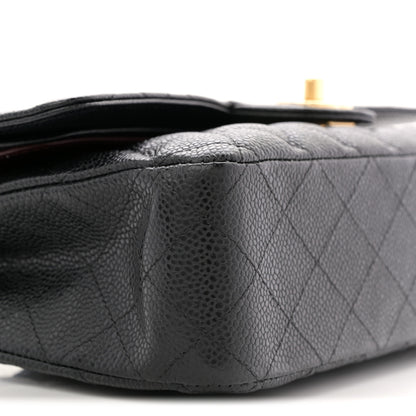 Chanel Caviar Quilted Medium Double Flap Black 9 of 11