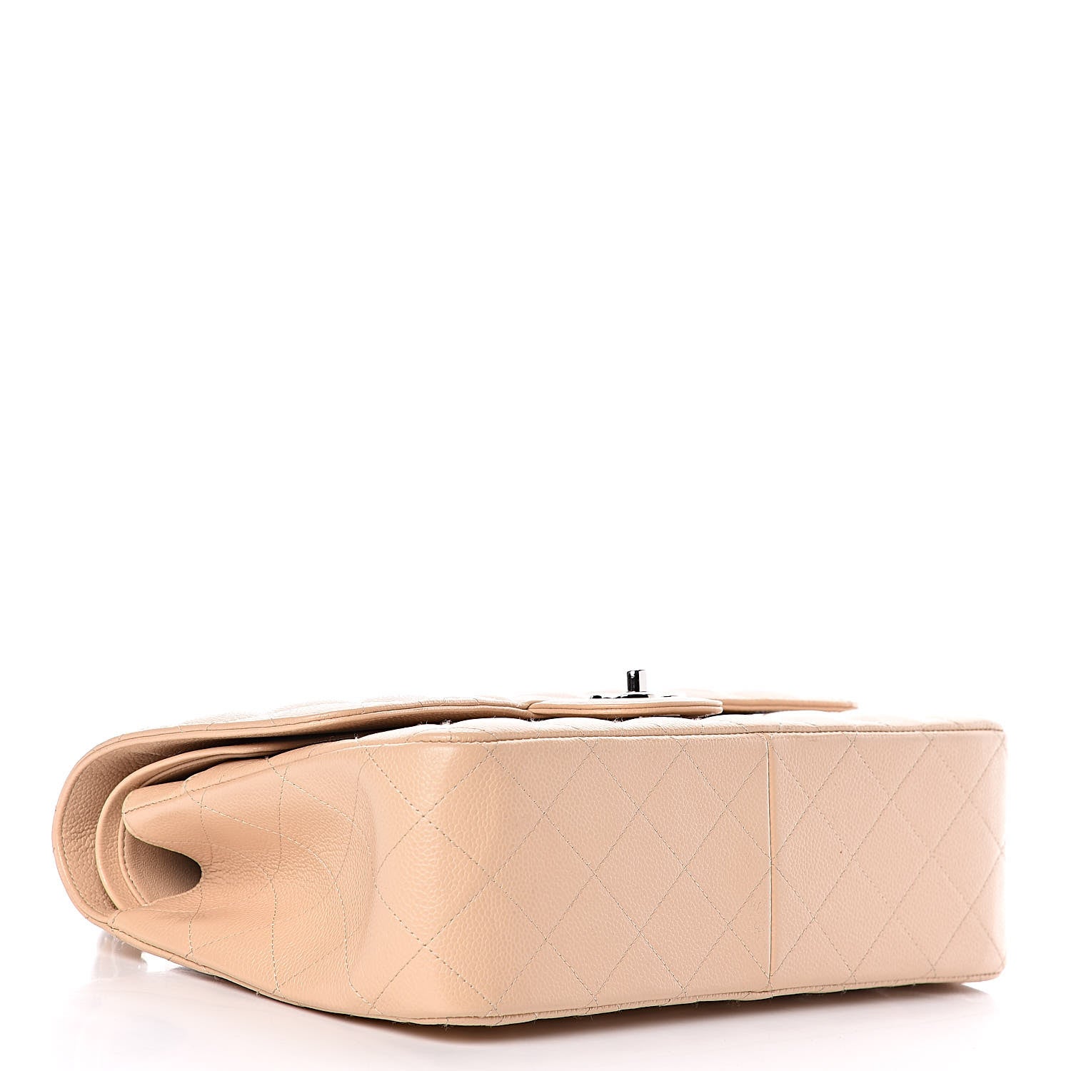 Chanel Caviar Quilted Jumbo Double Flap Beige 4 of 12
