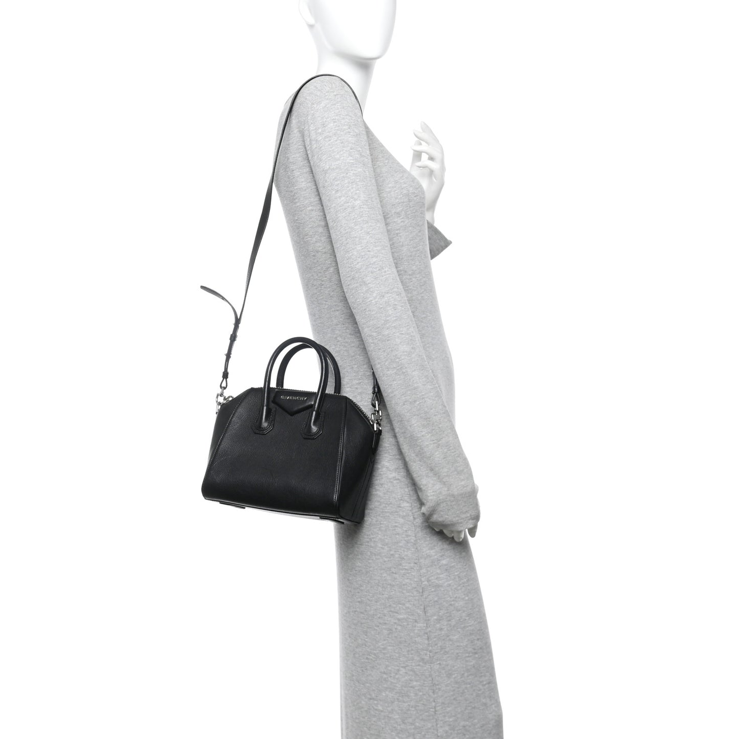 Sugar Goatskin Mini Antigona Black