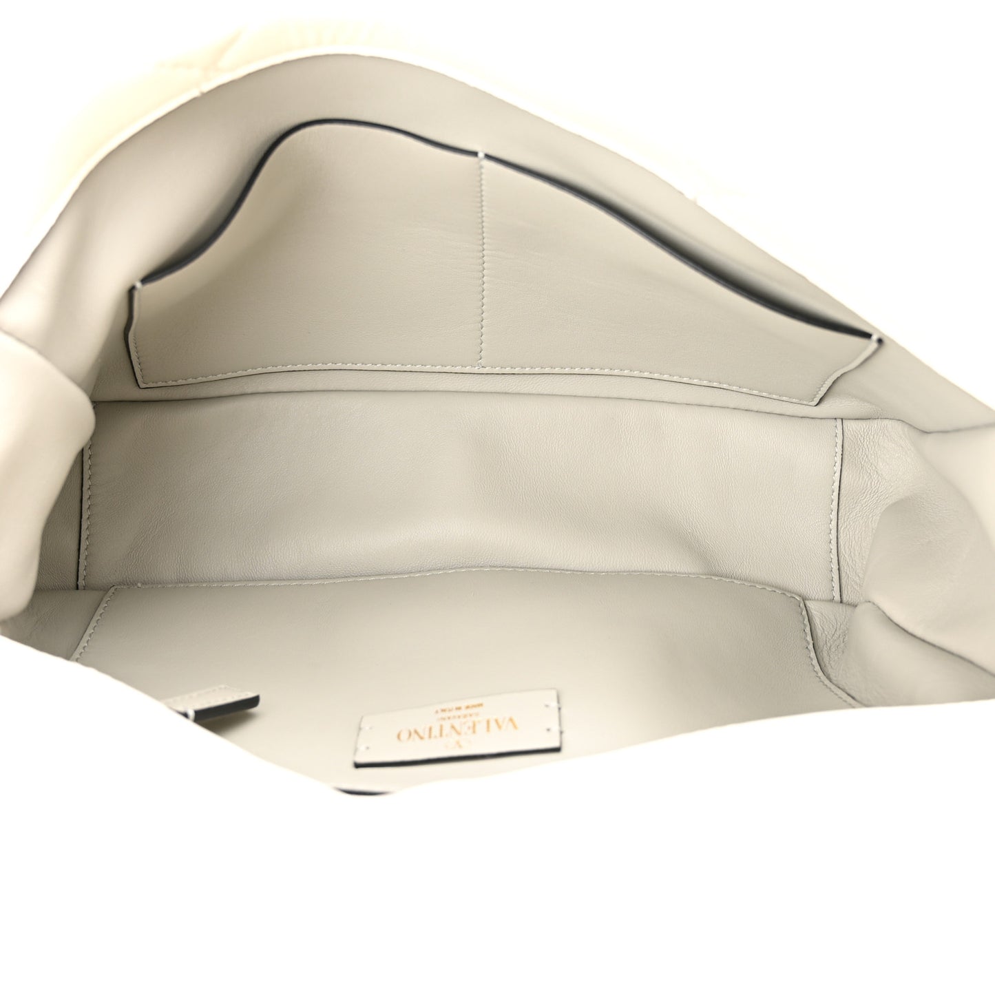 Nappa Large Roman Stud Shoulder Bag Ivory