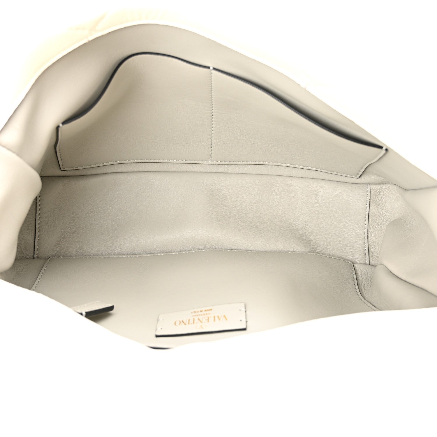 Valentino Garavani Nappa Large Roman Stud Shoulder Bag Ivory 5 of 9