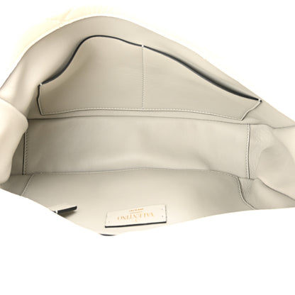 Valentino Garavani Nappa Large Roman Stud Shoulder Bag Ivory 5 of 9