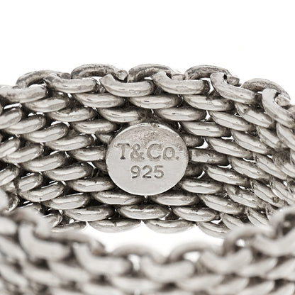 Tiffany Sterling Silver Somerset Mesh Ring 56 7.75 4 of 4