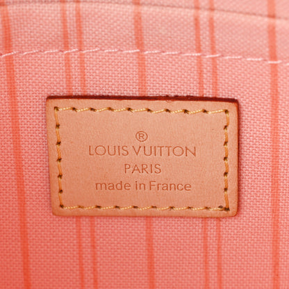Louis Vuitton Damier Azur Neverfull MM GM Pochette Rose Ballerine 6 of 11