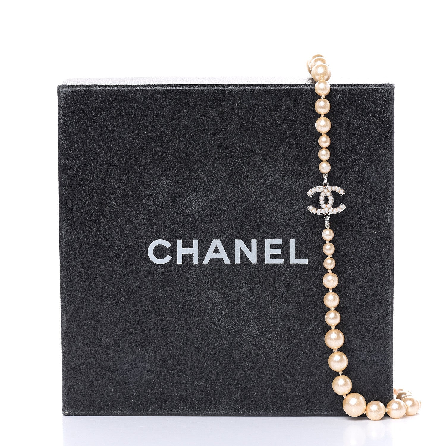 Chanel Pearl CC Short Necklace Silver 6 of 6