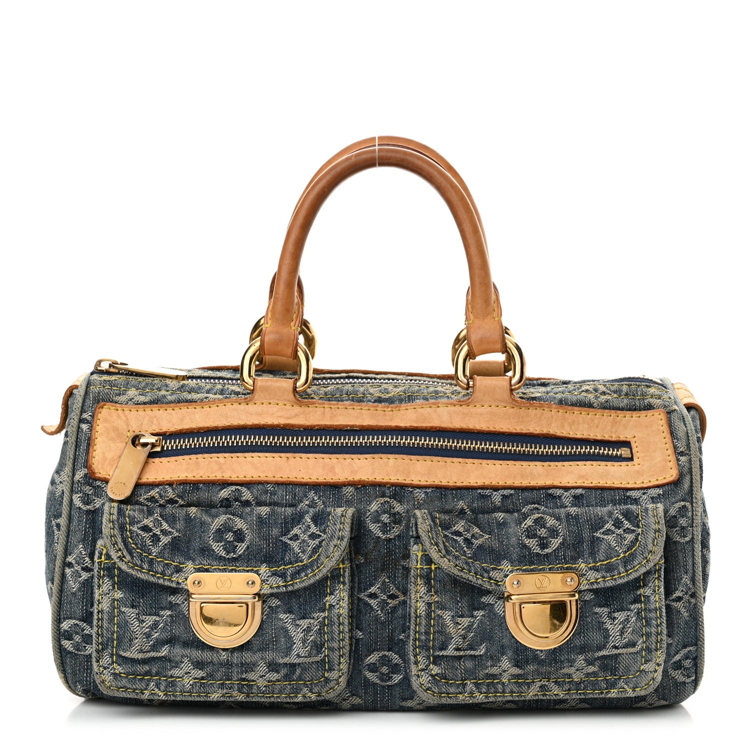 Louis Vuitton Monogram Denim Neo Speedy Blue 1 of 18