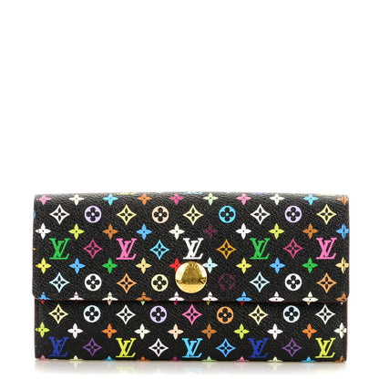 Louis Vuitton Monogram Multicolor Sarah Wallet Black Grenade 1 of 8