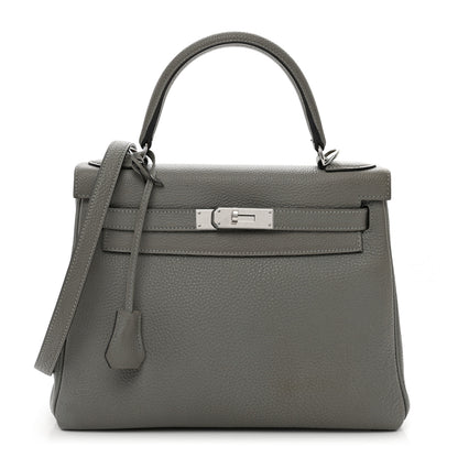 Hermes Togo Kelly Retourne 28 Gris Mouette 1 of 16