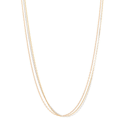 Cartier 18K Pink Yellow White Gold Three Chain Necklace 1 of 5